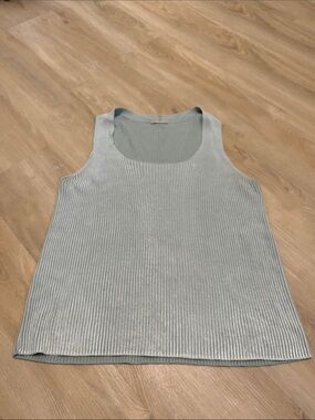 Annette Goertz Mint Green Knit Tank Top Cashmere Blend Size Large